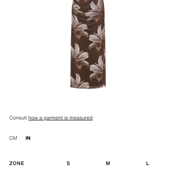 Zara Brown Floral Maxi Dress - Picture 7 of 8